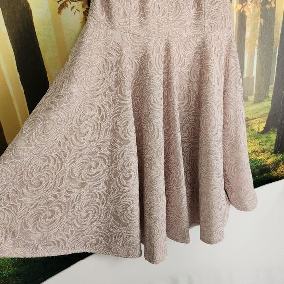 Gianni Bini Womens 10 Kimberly Knit Dress Formal Lined VNeck Spaghetti Pink - Picture 2 of 14